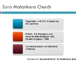 Syro Malankara Church Stats