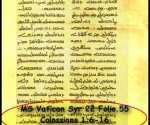 MS Vatican Syriac 22. Folio 55