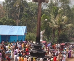 Saint Marys Open Air Rock Cross at Kuravilangadu
